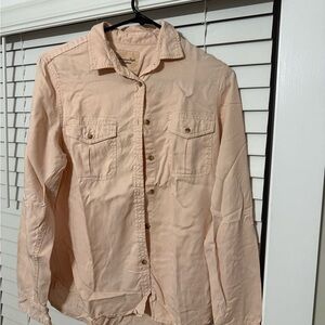 American Eagle Outfitters Peach Button Down Shirt